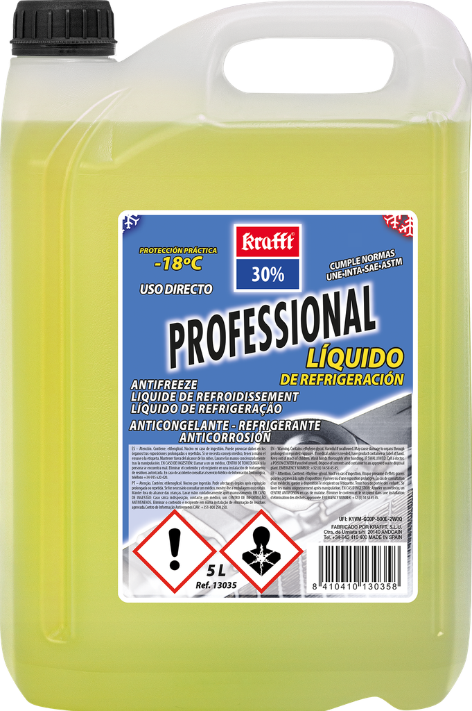 REFRIG.KRAFFT 30%CC,5L.AMARILLO