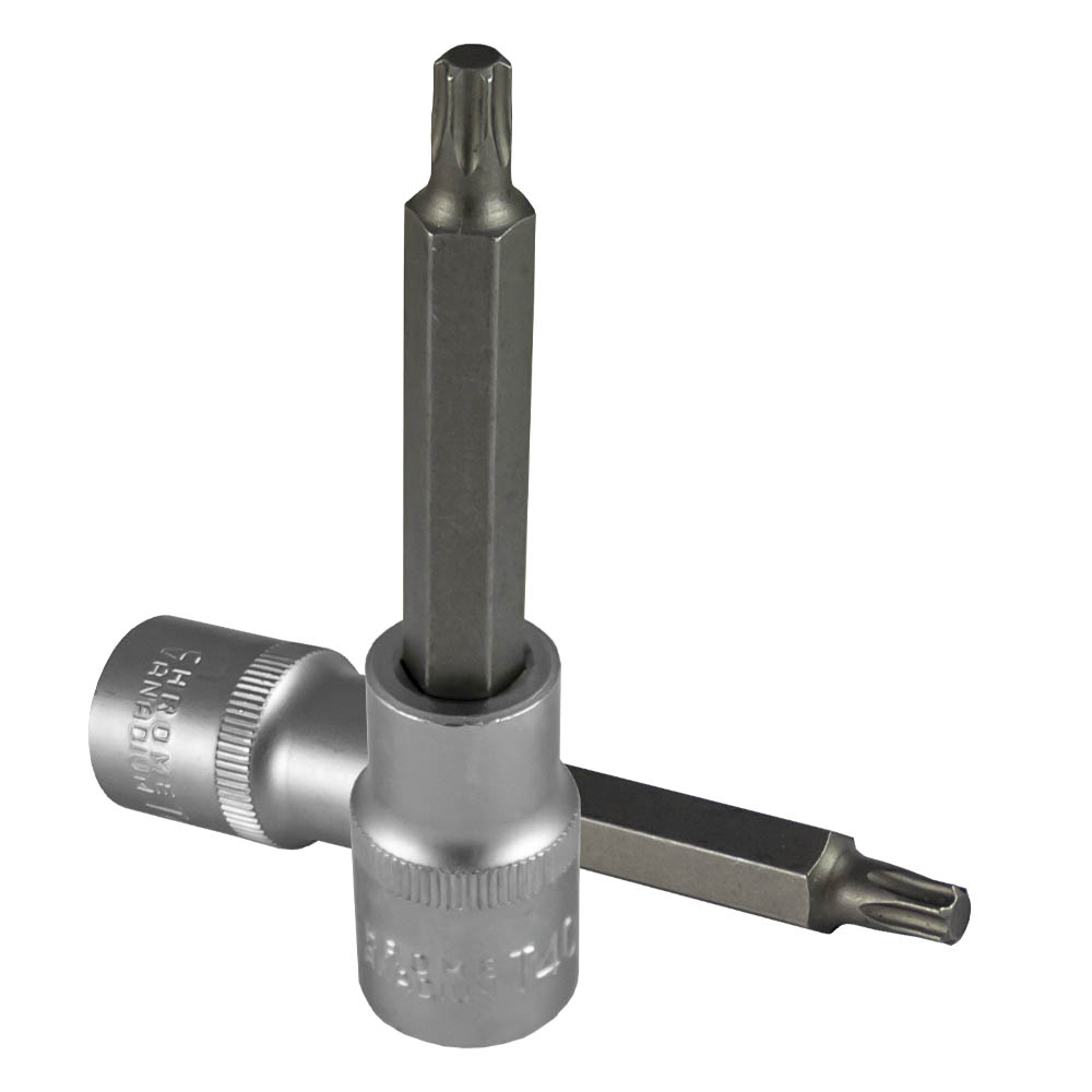 LLAVE VASO 1/2" TORX T20 100 MM.