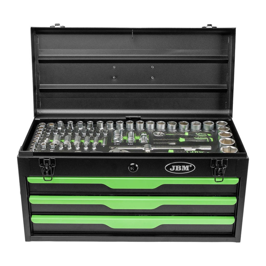 CAJA METµLICA CON HERR. 143 PIEZ