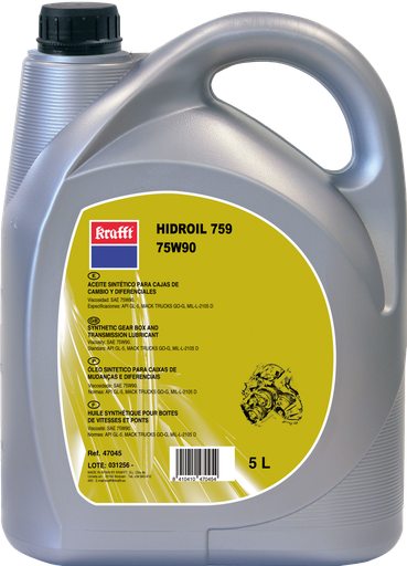 [KRA47045] VALVULINA SINT.75W90 C/CAMB.5L.
