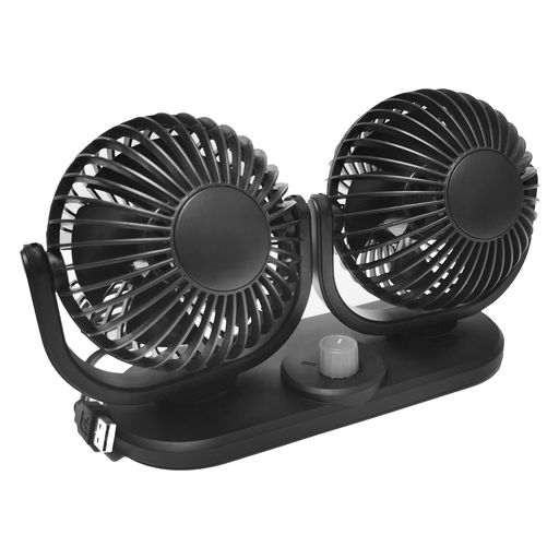 [POO743012] VENTILADORE DOBLE CON AJUSTE USB