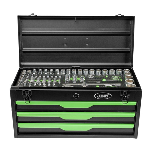 [JBM54261] CAJA METµLICA CON HERR. 143 PIEZ