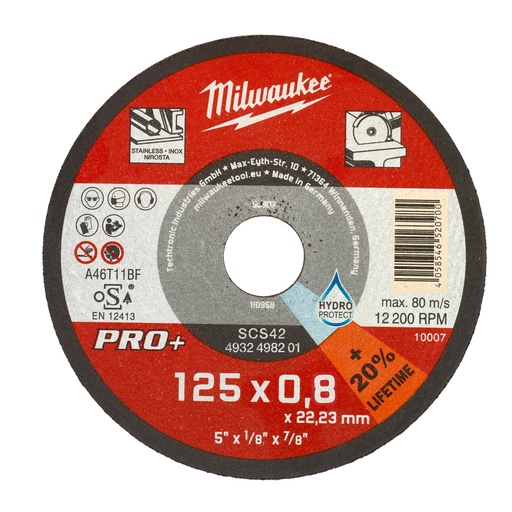 [MIL4932498201] Discos PRO+ de corte 0'8mm - SC 42?/?125mm (Pedir en m£ltiplos de 50ud